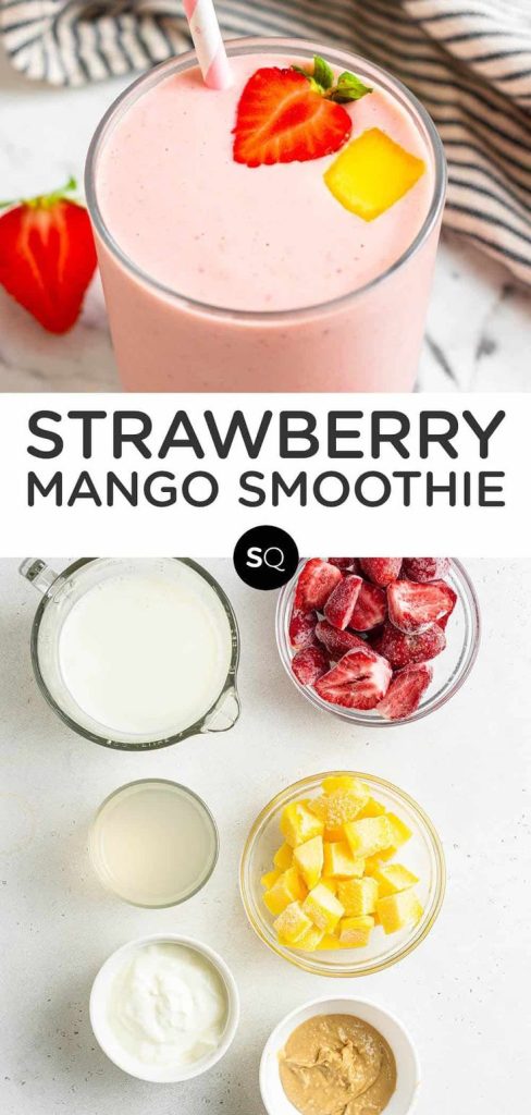 Strawberry mango smoothie