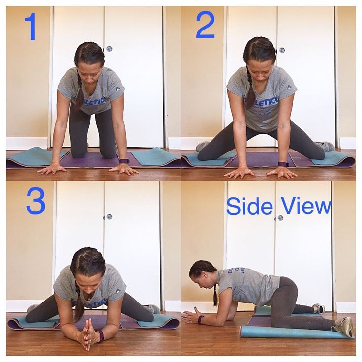 Seated frog stretch