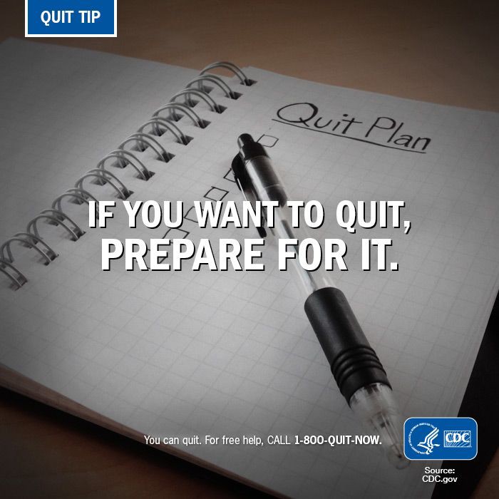Prepare for quitting