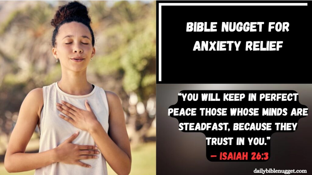 Bible Nugget for Anxiety Relief