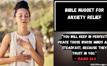 Bible Nugget for Anxiety Relief