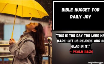Bible Nugget for Daily Joy