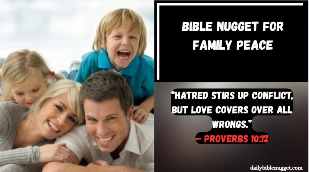 Bible Nugget for Family Peace