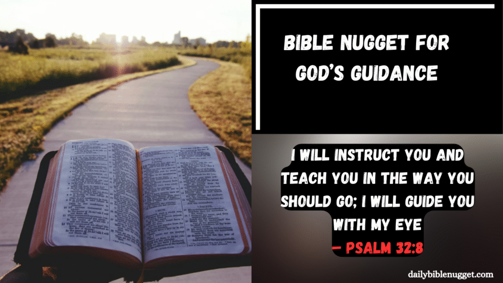 Bible Nugget for God’s Guidance