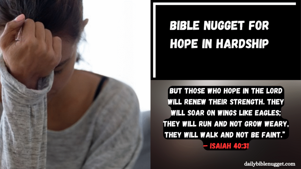 Bible Nugget for Hope in Hardship