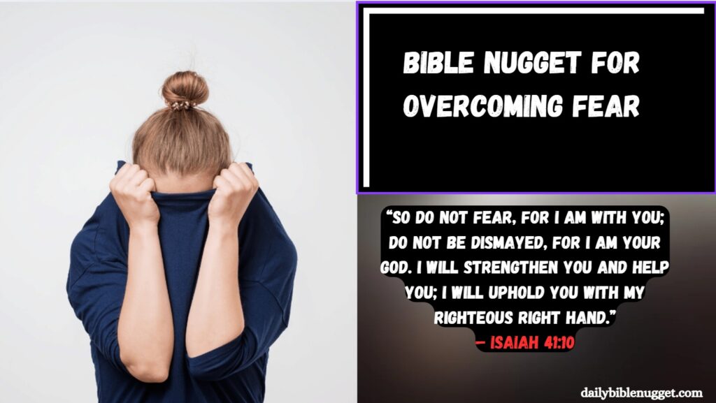 Bible Nugget for Overcoming Fear