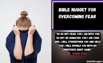 Bible Nugget for Overcoming Fear