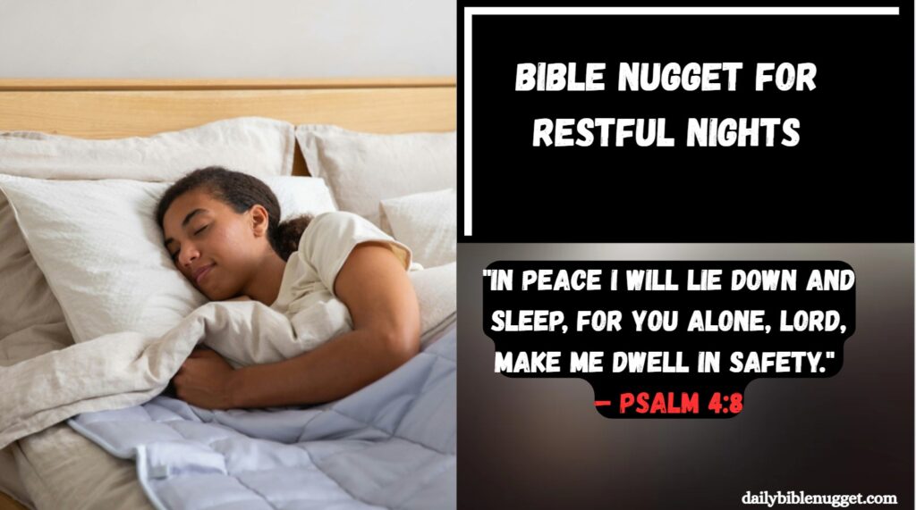 Bible Nugget for Restful Nights