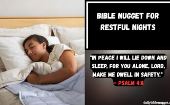Bible Nugget for Restful Nights