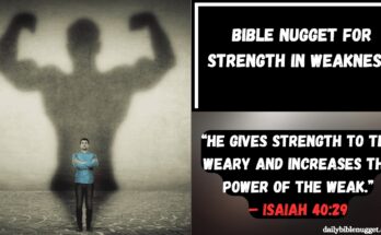 Bible Nugget for Strength in Weakness