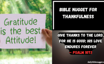 Bible Nugget for Thankfulness