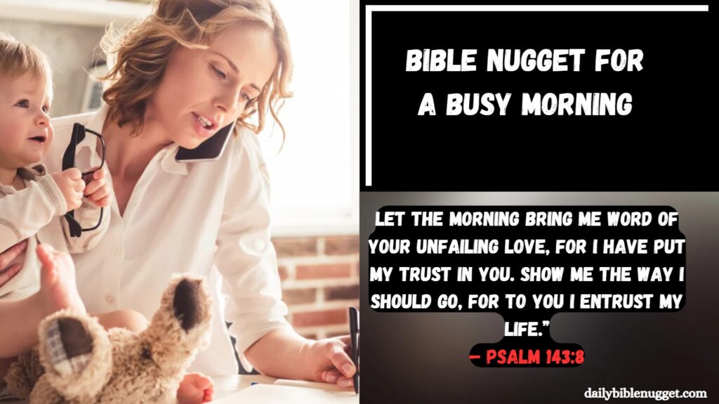 Bible Nugget for a Busy Morning